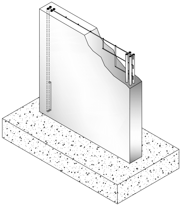 Muros de cizallamiento de hormigón deficientes