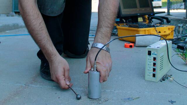 NDT de medición de espesor para hormigón