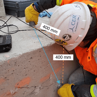 Velocidad de pulso ultrasónico para resistencia de hormigón