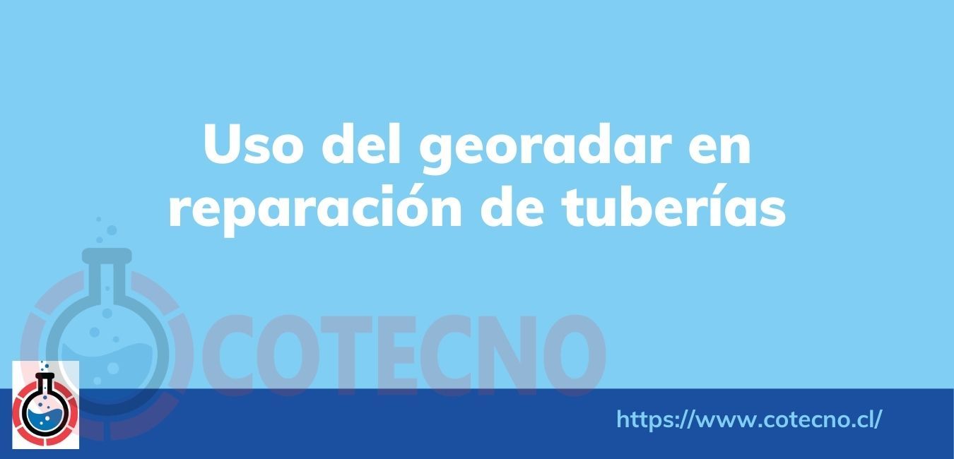 Uso del georadar en reparación de tuberías