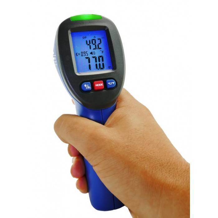 Infrared Surface Thermometer and Dew Point Detector - IRT2DP - 1