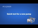 Bomba de vacío recubierta de PTFE Rocker 410C - video: Rocker Pump TroubleShooter - Quick test for new pump (en inglés)