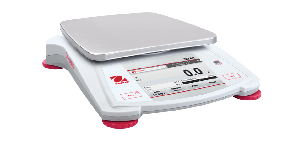 Balanza portatil ohaus scout STX; 2200g x 0.01g legibilidad, 220V 50 / 60Hz -HB-4627.4F - WP