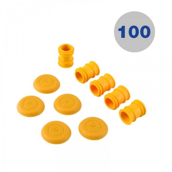 Paquete de 100 revestimientos y tapones hygro de 16mm - WP