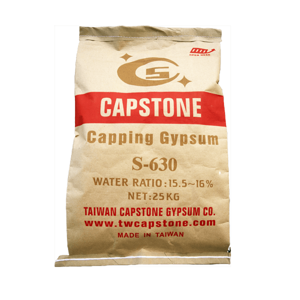Yeso para refrentar, 620 kgf/cm2, 40 min, 15.5-16% agua/yeso (25 kg) capstone S-630 - WP
