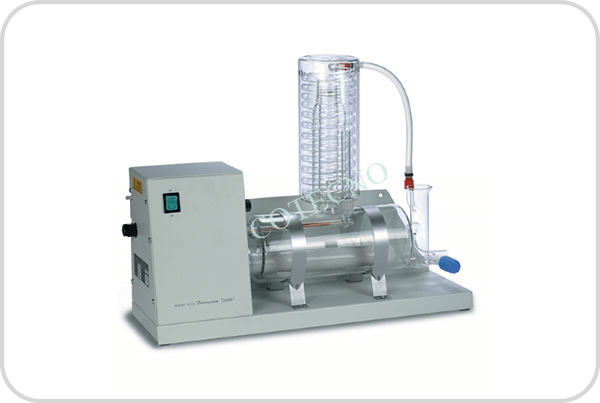 Destilador de agua de vidrio de 4 lt/hr ap.,calef. de cuarzo,220V,50 hz,3000W. - WP