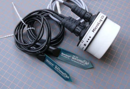 MicroLog V3A con sensores de humedad del suelo - WP