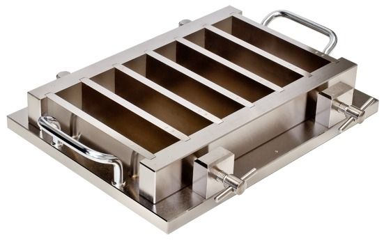 Molde de seis bandas de 40.1 x 40 x 160 mm, niquel - WP