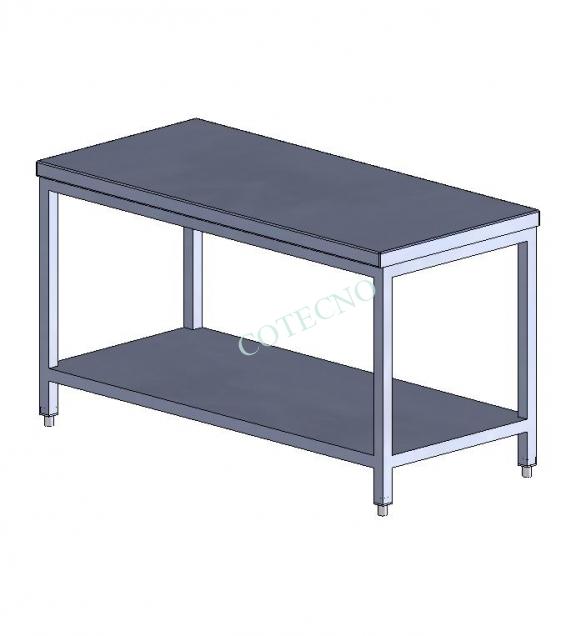 Mesa de trabajo de acero inoxidable de 1500 mm de ancho - WP