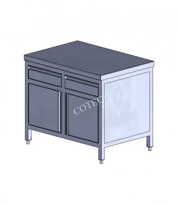 Cabina de encimera de acero inoxidable de 1000 mm de ancho - WP