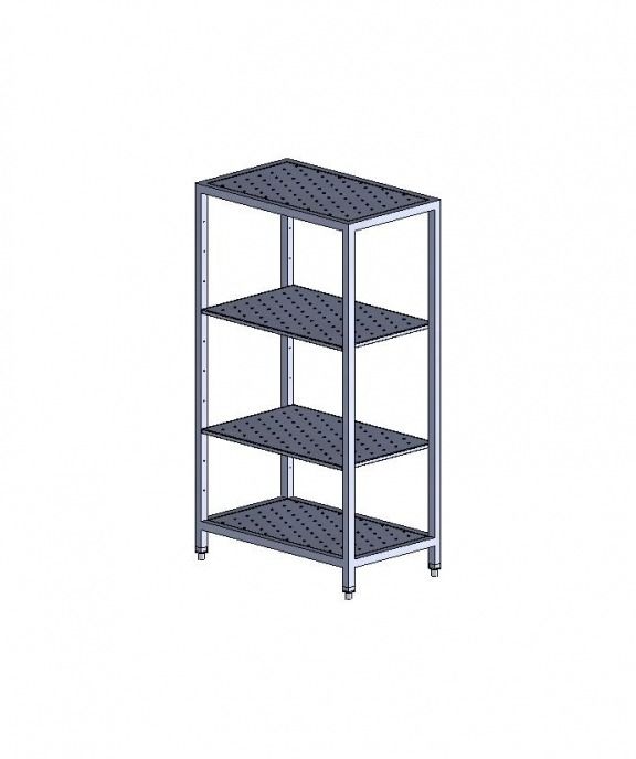 Estanteria de acero inoxidable con 4 niveles - WP