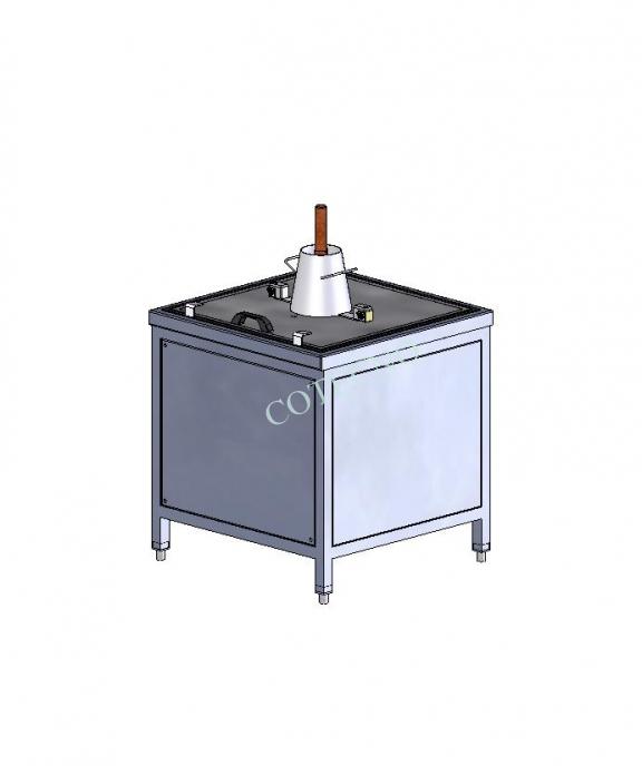 Mesa de trabajo de acero inoxidable con mesa de flujo - WP