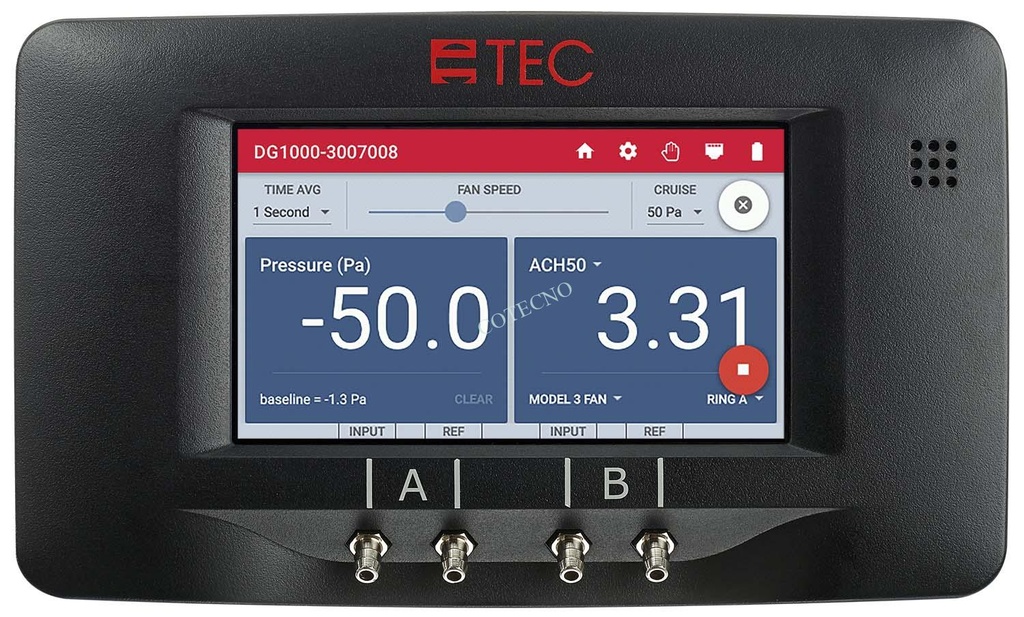 Medidor digital de presion y flujo DG-1000 - WP