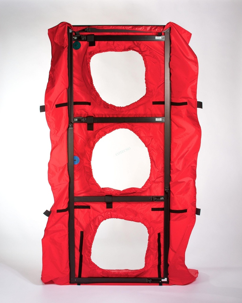 Panel de la puerta del ventilador de tres orificios - WP