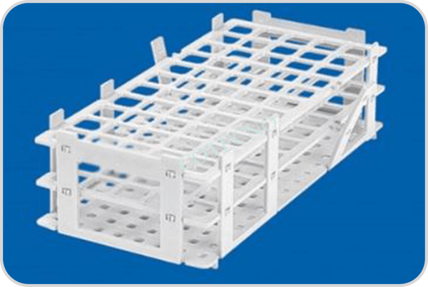 Gradilla de alambre plastificado para 24 tubos de 24-30 mm. de diametro (50 ml.) - WP