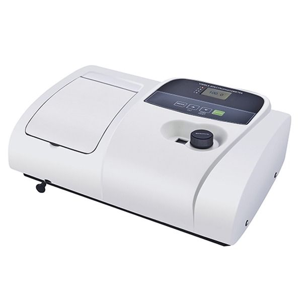 El B011401010100 es un espectrofotómetro de haz único visible con ajuste manual de longitud de onda. Es un modelo básico y una opción ideal para análisis de rutina y experimentos generales. Este espectrofotómetro de haz único especialmente diseñado es un espectrofotómetro de bajo costo que ofrece alto rendimiento, operación fácil y amplia aplicación