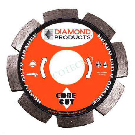 Cuchillas de diamante para trabajo pesado segmentadas en color naranja - WP