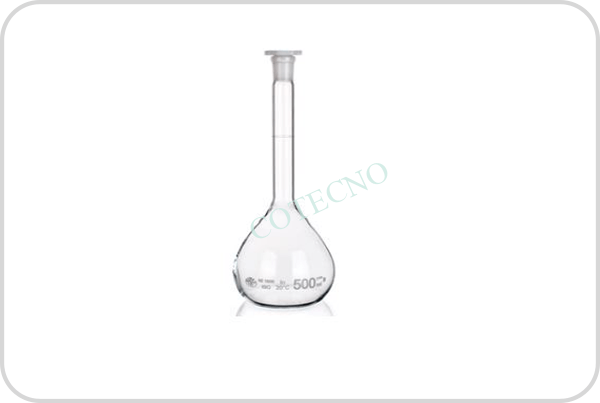 Matraz aforado clase a con tapon de plastico 500 ml - WP