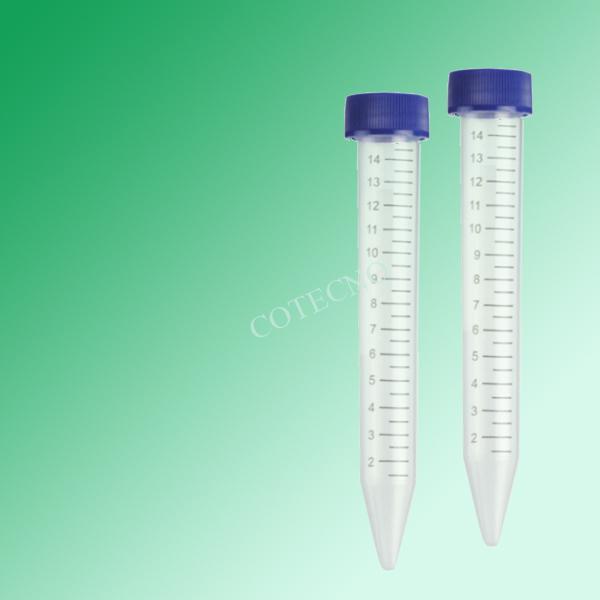 Tubo plastico conico con tapa rosca,graduado 15 ml. x 100 - WP