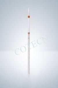 Pipeta de medicion clase b con divisiones de linea graduadas con cero en la parte superior - WP