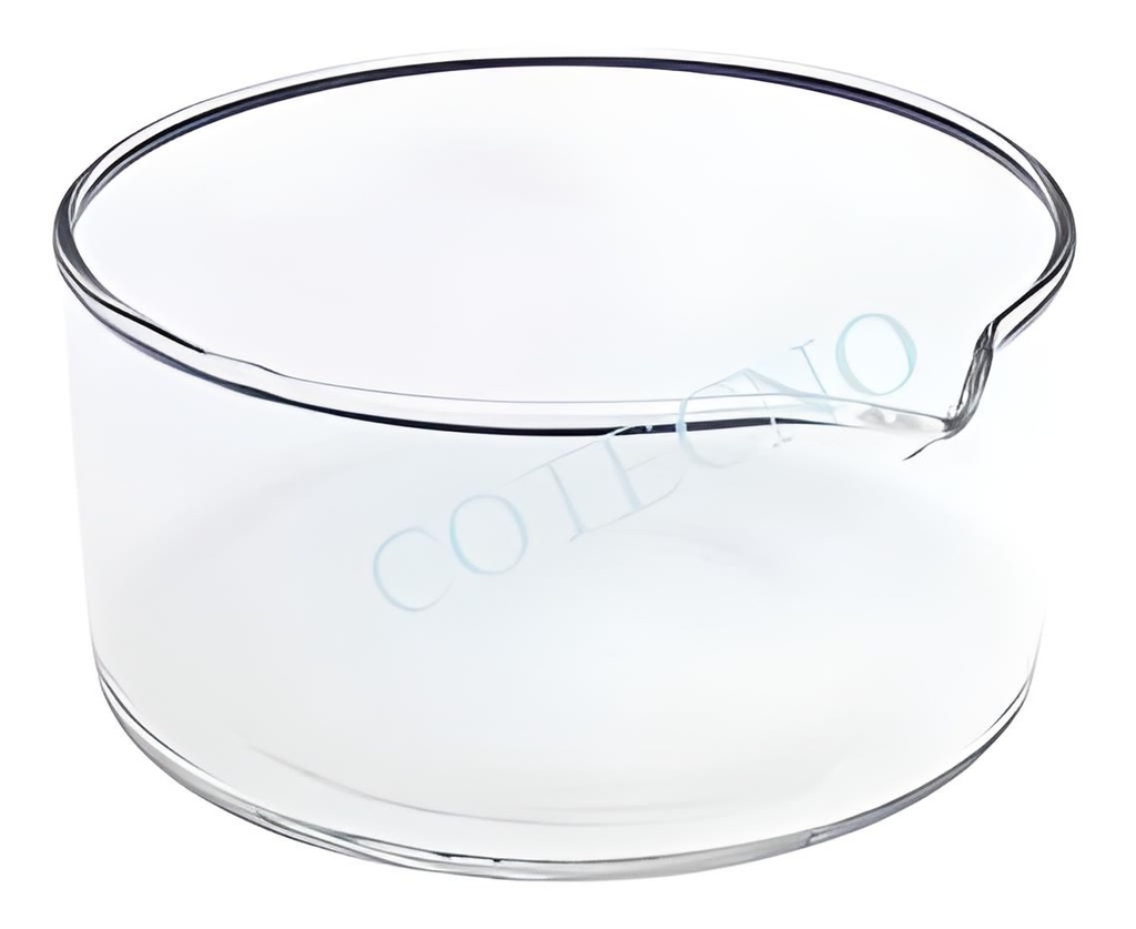 Plato de cristalizacion fondo plano con boquilla - BellVid-PlatoCFPCB-60 - WP