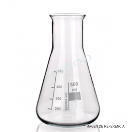 Matraces erlenmeyer cuello ancho con graduacion 100 ml-5000 ml - WP
