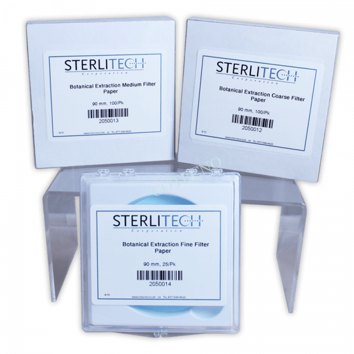 Paquete DE filtro DE extraccion botanica, incluye filtros gruesos, medianos y FINOS DE 9.0 CM - WP