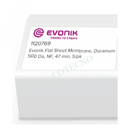 Membrana DE lamina PLANA evonik, duramem 500 DA, NF, 47 MM, paquete DE 5 - WP