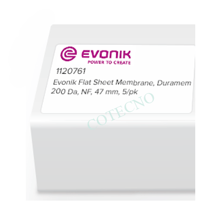 Membrana DE lamina PLANA evonik, duramem 200 DA, NF, 47 MM, paquete DE 5 - WP