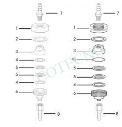 Soporte DE LINEA DE GAS, piezas - WP