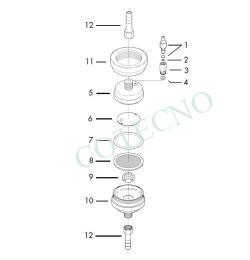 Soportes SS EN LINEA ventados, piezas - WP
