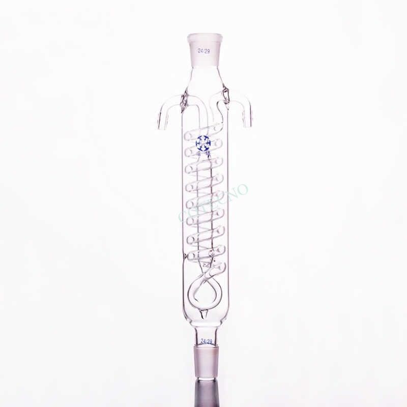 Condensador con tubo interior en espiral, boca de tierra estandar, reflujo, dimroth. - WP