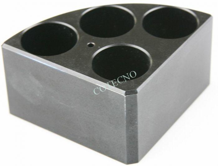 Cuarto de bloque de reaccion negro, 28 mm x 43 mm - WP