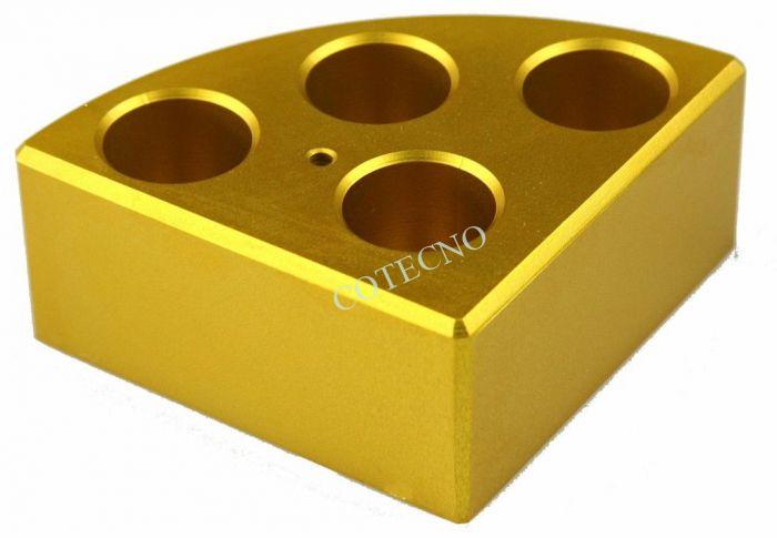 Cuarto de bloque de reaccion, ORO, 21,6 mm x 31,7 mm - WP