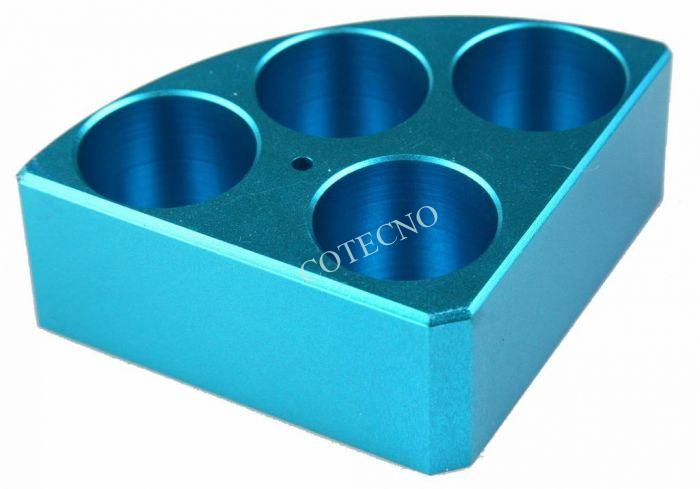 Cuarto de bloque de reaccion AZUL, 28 mm x 30 mm - WP