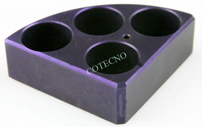 Cuarto de bloque de reaccion purpura, 28mm x 24mm - WP