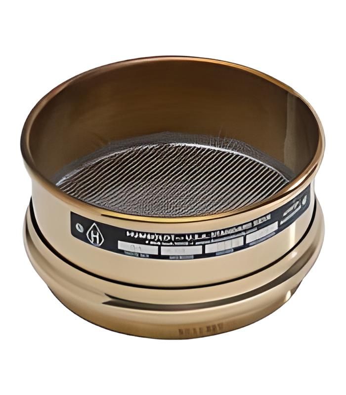 Tamiz estandar de 3'' de diametro, 7/8'' (22.4 mm) de malla inoxidable con marco de laton y 1'' de profundidad - WP