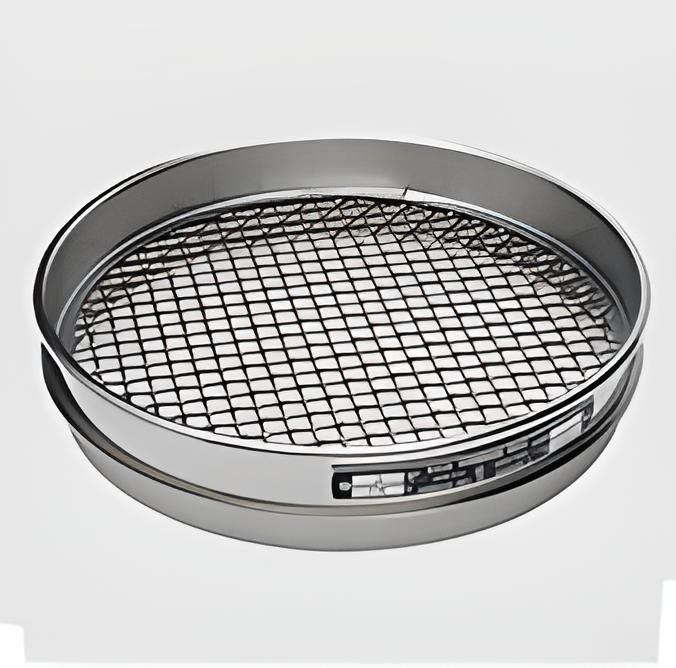 Tamiz estandar de 8'', de diametro, 1-1/4'' (31.5 mm) de malla de acero inoxidable y 1'' (25 mm) de media altura - WP