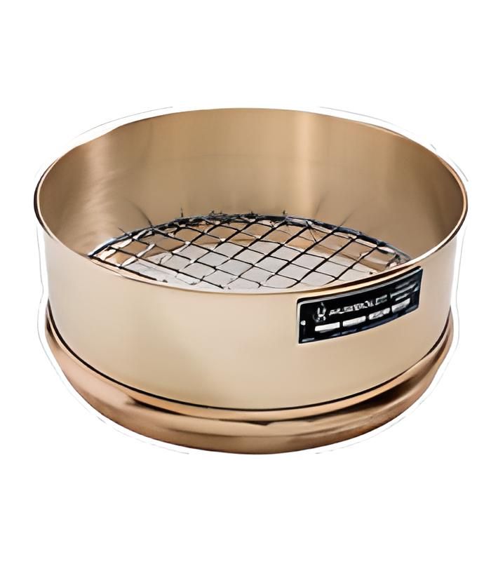 Tamiz estandar de 12'', de diametro, 3/4'' (19 mm) de malla inoxidable con marco de laton y 4'' (100 mm) de profundidad - WP