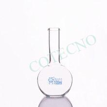 Frasco de ebullicion, cuello estrecho de fondo plano con borde moldeado, vidrio boro 3.3 - 250ml - WP