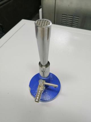Mechero Bunsen con llave de paso, gas Natural