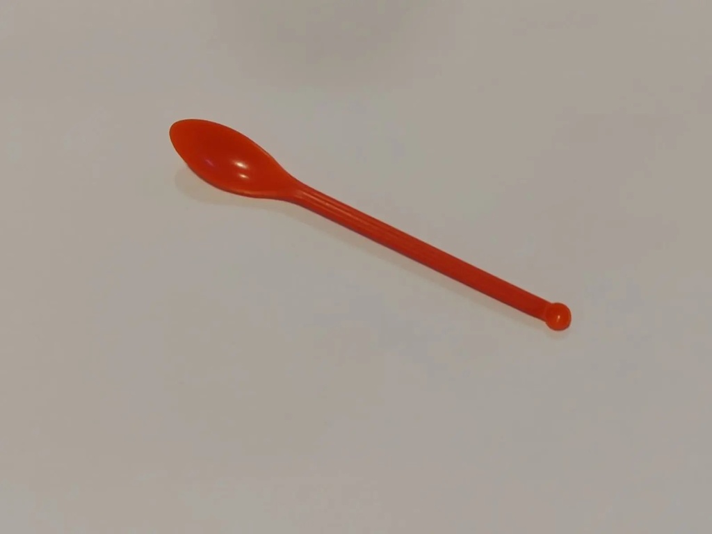12.5cms de plastico con lado micro (cuchara roja)