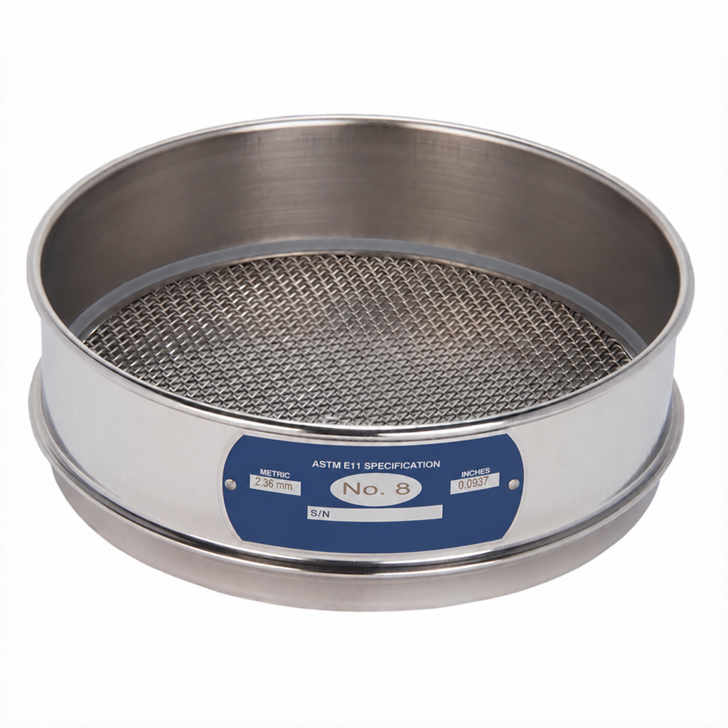tamiz - 8" - N.8 (2,36mm) acorde a ASTM E11