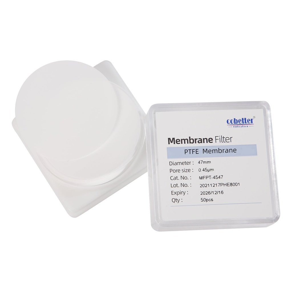 Mebrana de 90 mm de PTFE hidrofobico de 3 mmm no grillada