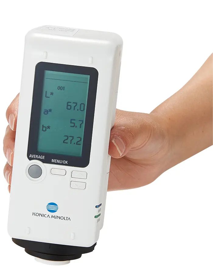 Lector de color CR-20, fuente de luz lampara Xenon pulsada, tiempo medicion 1seg