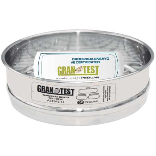 tamiz - 3" - N.120 (125μm) con certificado- marca PINZUAR