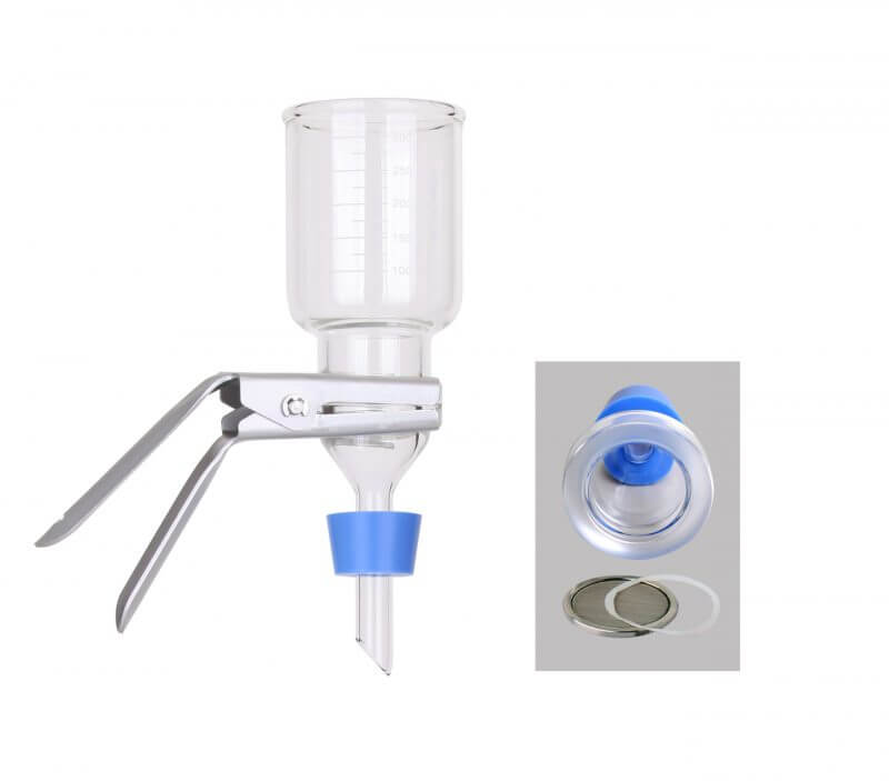 Portafiltro de 300 mL con soporte de acero inoxidable