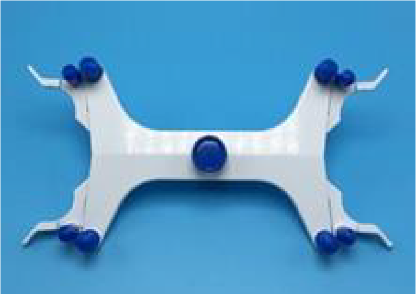 Pinza doble para bureta de aluminio