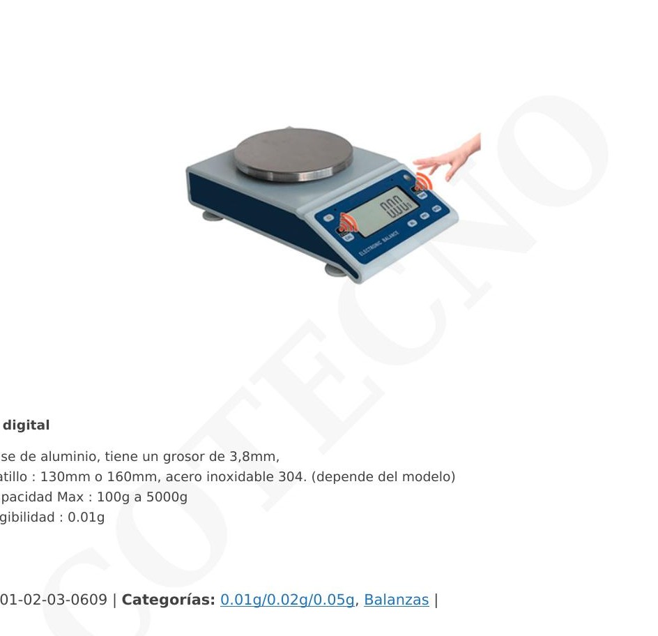 Balanza digital 4000 g x 0,01 g