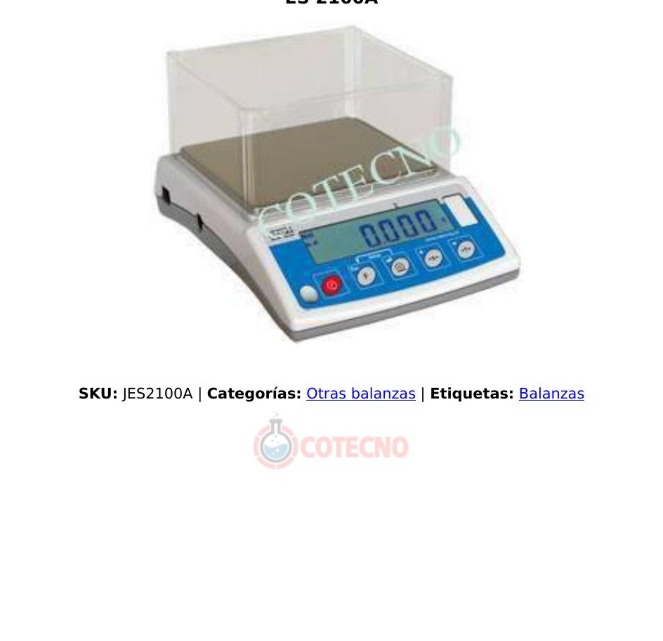 Balanza - 2100gr - 0.1gr - marca - 220v, 50 Hz